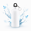 Water Bottle White 500ml – Lightweight Aircraft-Grade Aluminum Portable Sports & Travel Bottle with Glossy Finish & Carton Box (Model: INTE-7801)