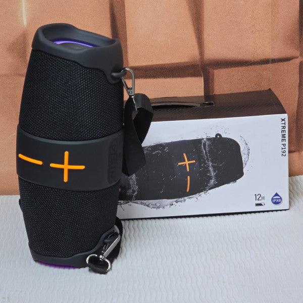 XTREME P192 Portable Wireless Waterproof Bluetooth Speaker – Powerful Sound, Deep Bass, IPX6 Water-Resistant, Multiple Playback Modes & Shoulder Strap