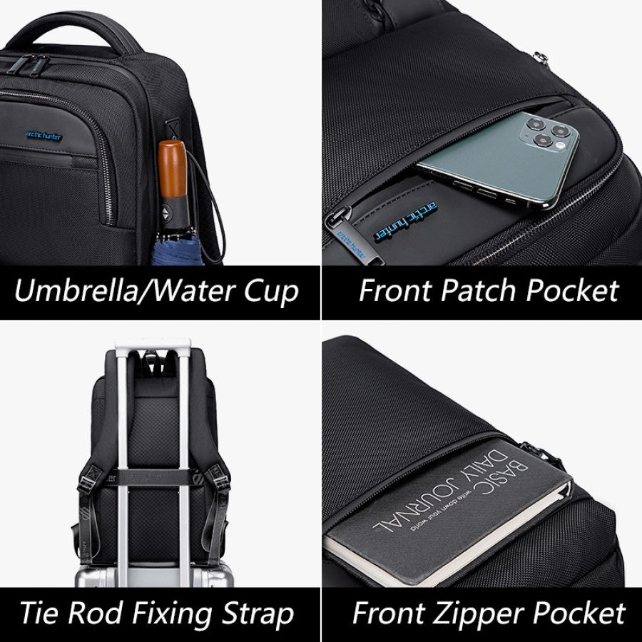 Arctic Hunter B00477 City Hunter Series Waterproof Anti Theft Backpack 15.6inch Laptop Compartmen