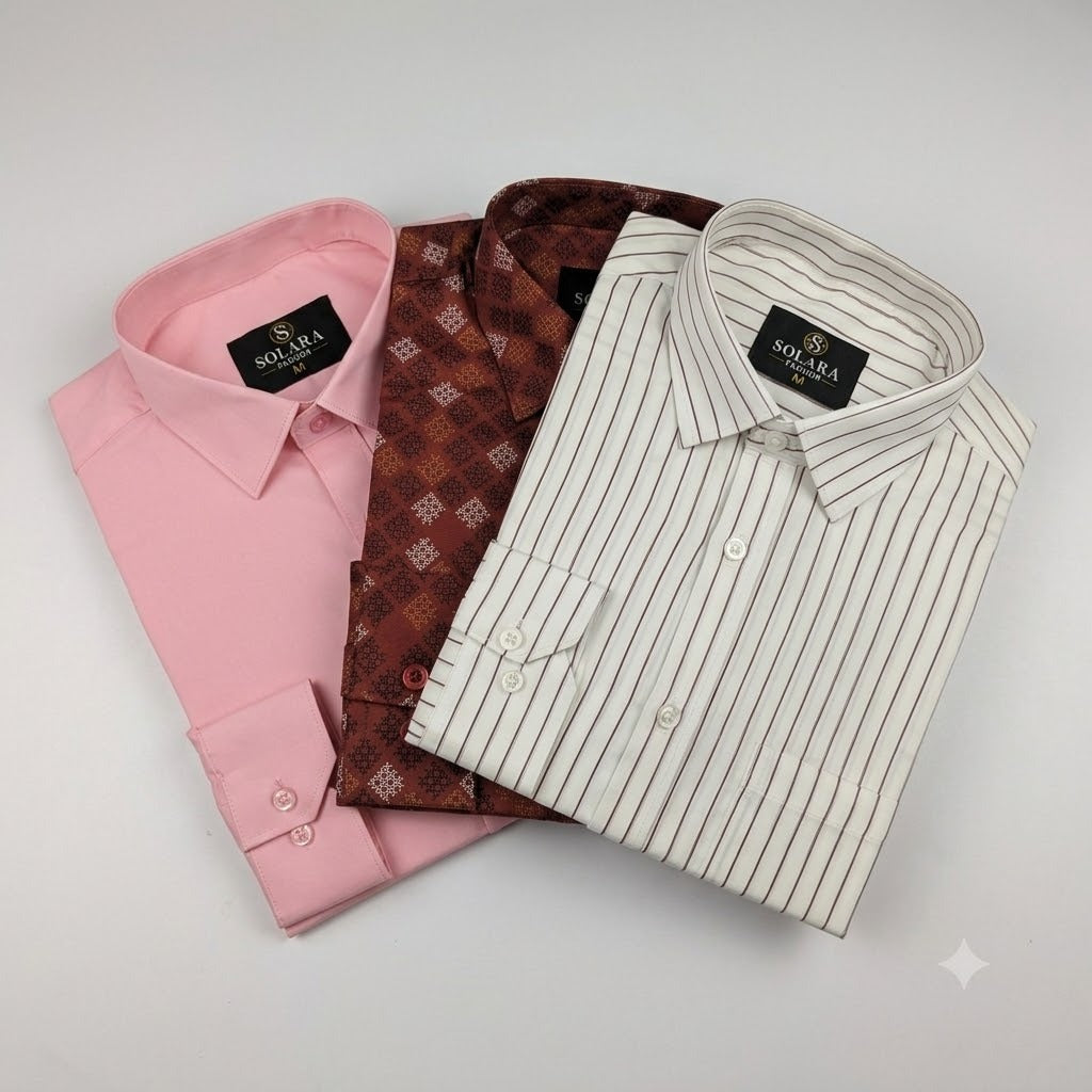 Premium Formal Shirt 3 Pcs Combo