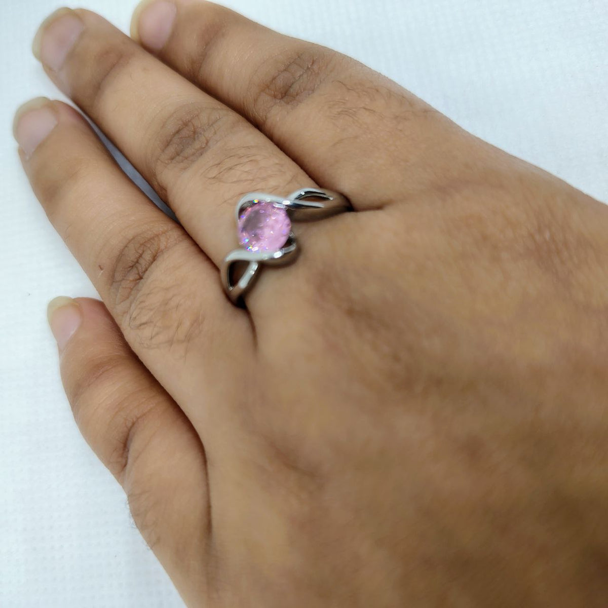 Infinity Noir Stone Ring
