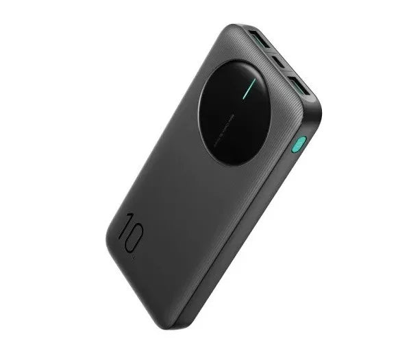 Joyroom JR-PBF12 10000mAh Power Bank – 2.4A Fast Charging Portable Charger with Triple Outputs, LED Indicators & Fire-Resistant ABS Body