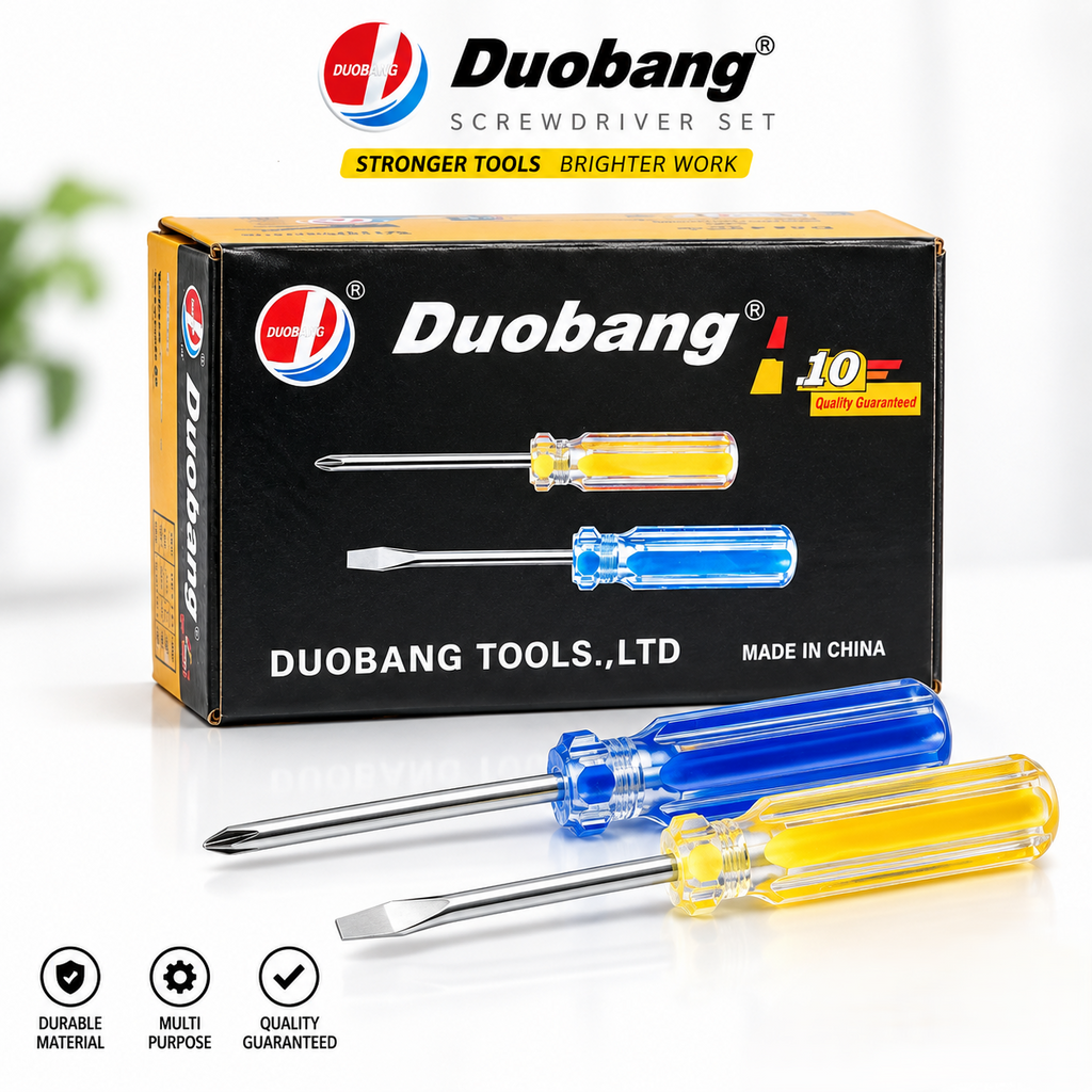 Duobang Tools Transparent Handle Screwdriver Set – Bulk Box Pack 30 Pcs High Quality Car Repair & Hand Tools for Professional and Household Use