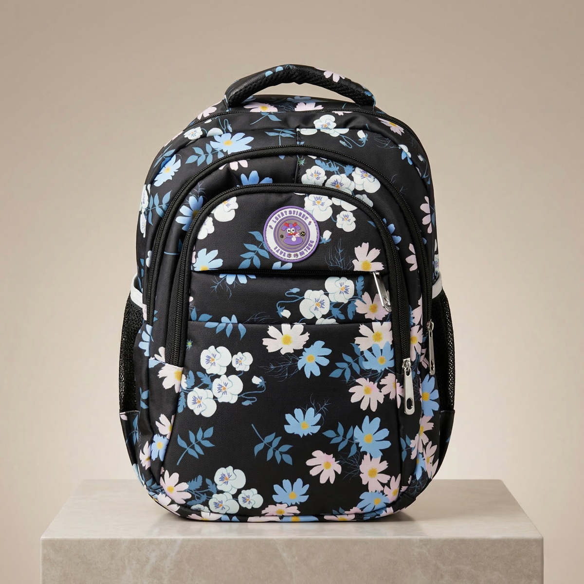 Floral Print Backpack for Kids