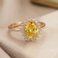 Luminous Embrace  Brilliant Center Stone with Twisted Band Womens Ring
