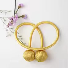 2Pc Magnetic Curtain Tieback Buckle Strap Holdbacks Magnet Clip
