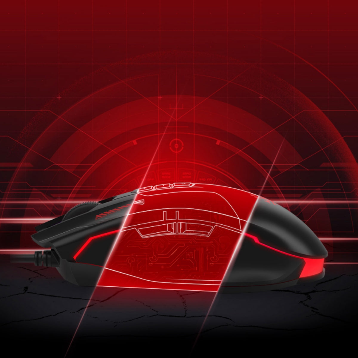 Bloody ES7 RGB Esports Gaming Mouse – PixArt Optical Sensor, Up to 6000 CPI, 1ms Response Time, 10M Clicks & Customizable Macro Buttons
