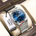 POEDAGAR 930 Men's New Luxury Luminous Date Week Stainless Steel Quartz Watch For Men (Butterfly Lock)