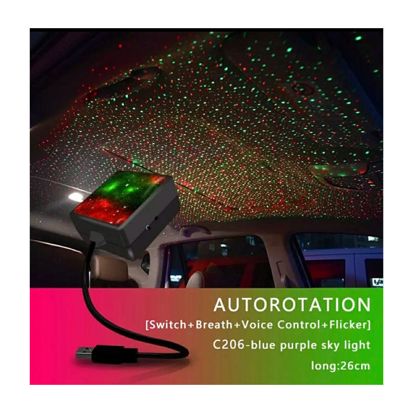 Automatic Dancing -  Interior Car/Room - Romantic atmosphere Decoration Laser Light.