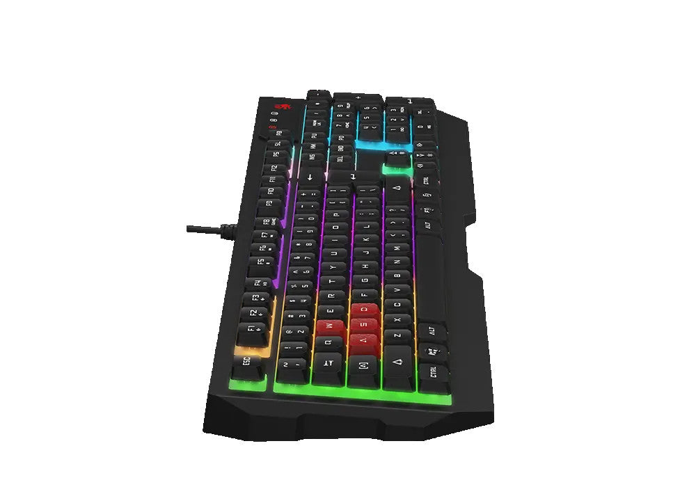Bloody B135N Neon Gaming Keyboard – 1000Hz Report Rate, Neon Backlit, Double Water-Resistant, Screw-Enhanced Space-Bar & USB Wired Connection