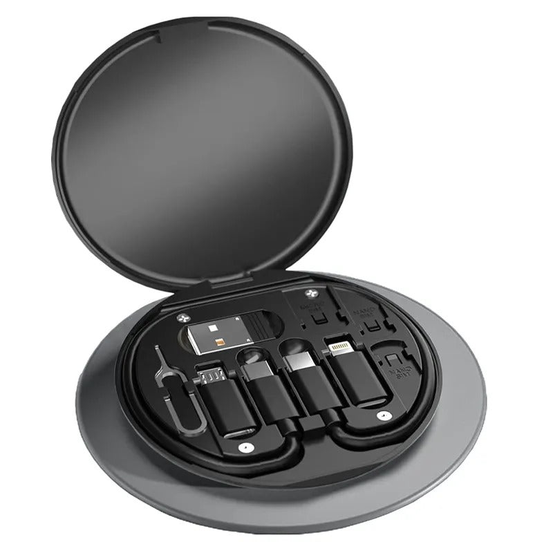 60W Fast Charging data cable 3 in 1 USB cable set storage set box