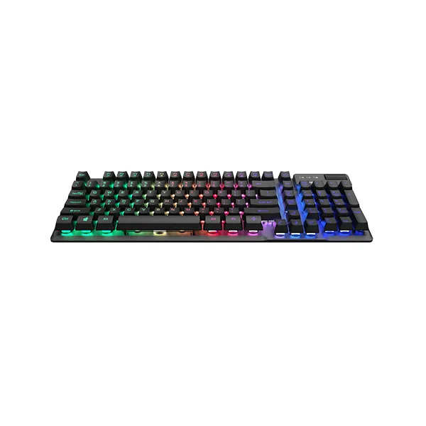 Rapoo V50S-98 Backlit Mechanical Gaming Keyboard (Black) – Compact 98-Key Layout, Tactile Mechanical Switches, Multi-Color Backlighting, Anti-Ghosting & 2-Year Warranty