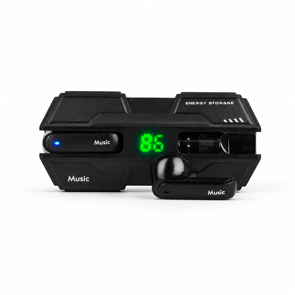 K8 Sport True Wireless Earbuds – In-Ear Bluetooth Earphones with Deep Bass, Touch Control, LED Digital Display & Secure Fit for Gym & Sports