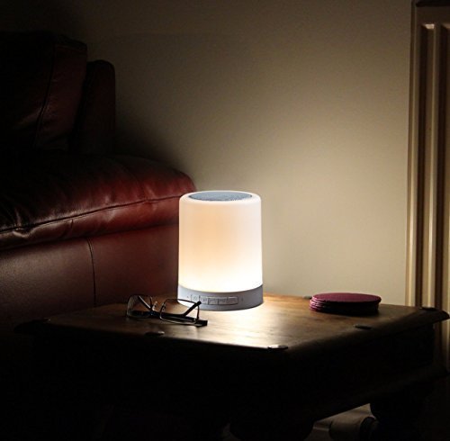Touch Lamp Portable Bluetooth Speaker – Smart Touch Color-Changing Night Light, 3 Brightness Levels, 3W Speaker, TF Card & AUX Support with 800mAh Battery