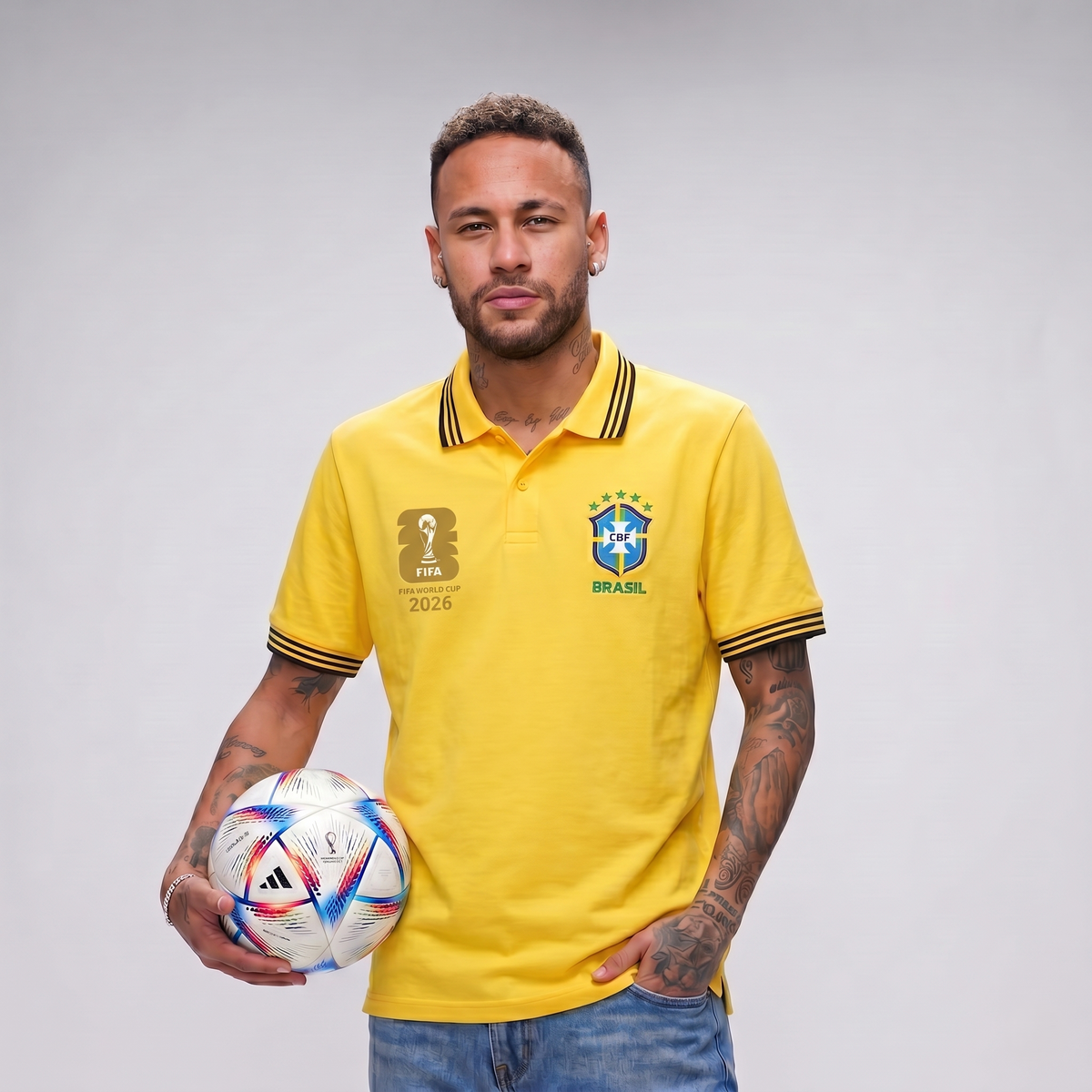 Premium Jersey Polo Shirt - FIFA World Cup 2026 Brazil Edition