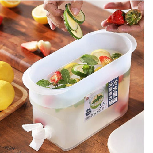 3.5L Cold Water and Juice Dispenser with Push Tap
