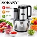 Sokany 6-in-1 Food Processor & Chopper
