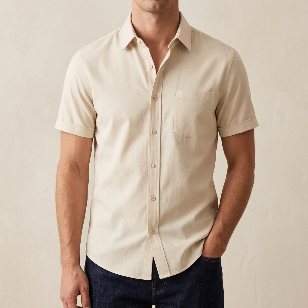 kaizar cotton Half sleeves Shirt For Men's