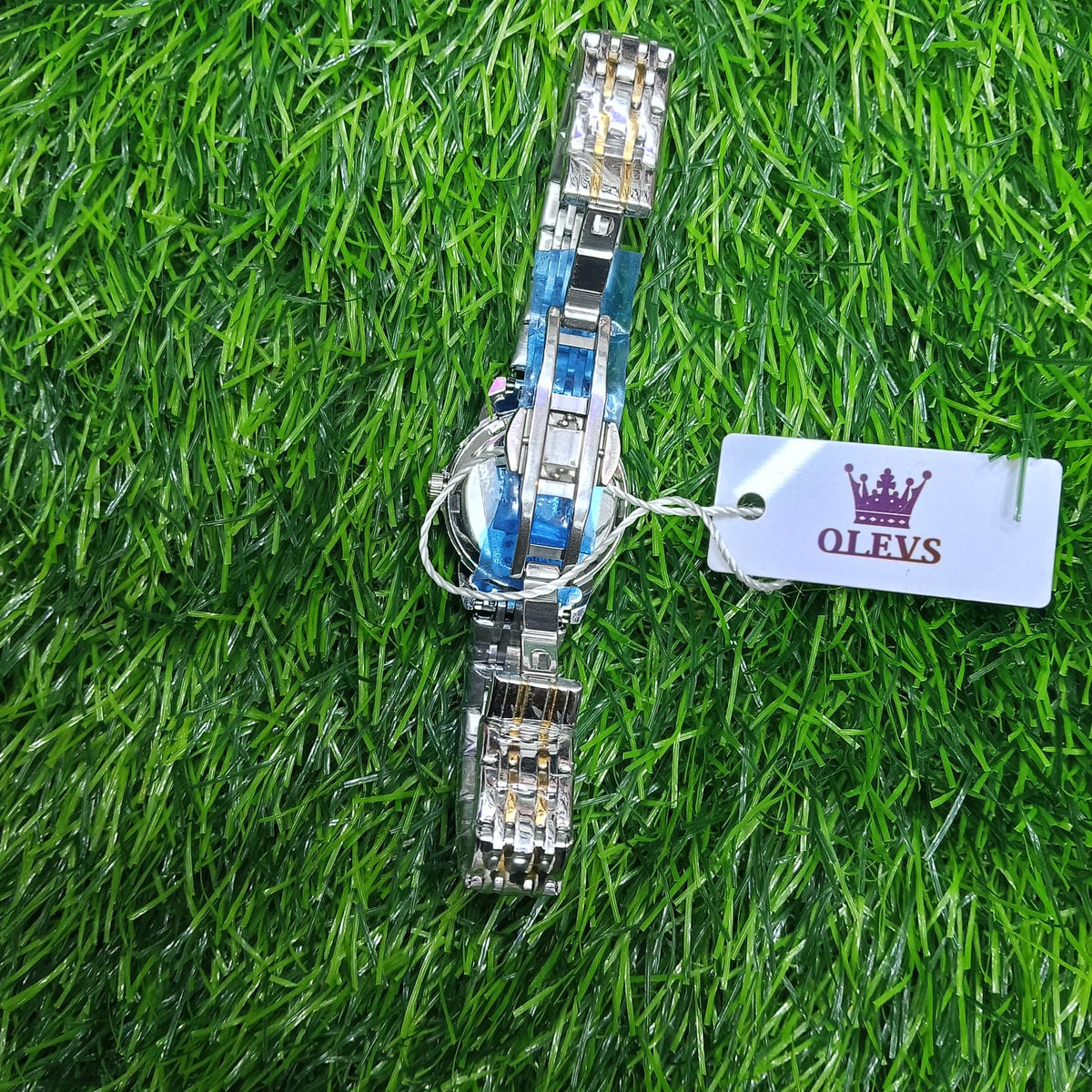 Butter Fly Lock OLEVS Watch for Women   Silver