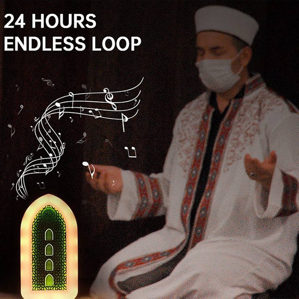 Exclusive plug in Quran Illuminated Quran and Hadith speaker With Counter