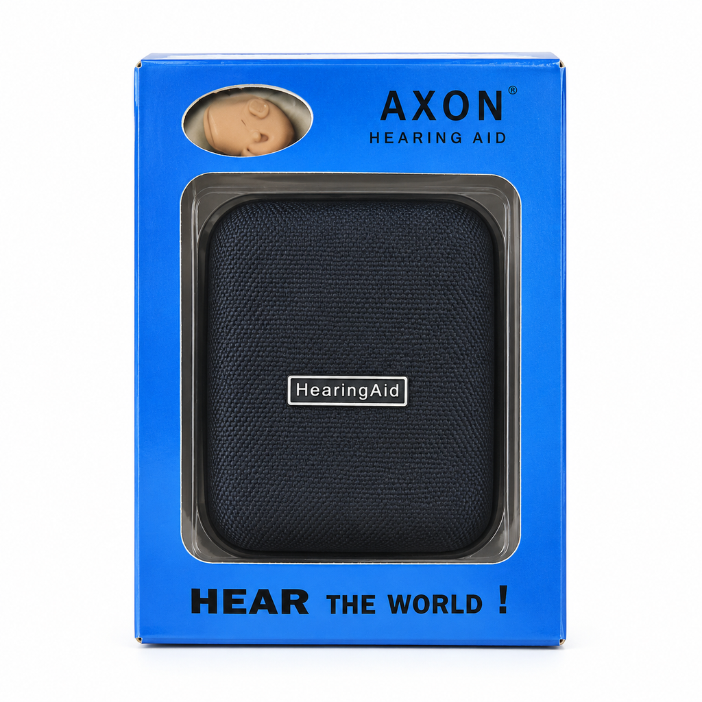 Invisible In-The-Ear Hearing Aid Machine – Compact Digital Sound Amplifier with Volume Control Wheel, Portable Storage/Charging Case & Clear Audio Clarity