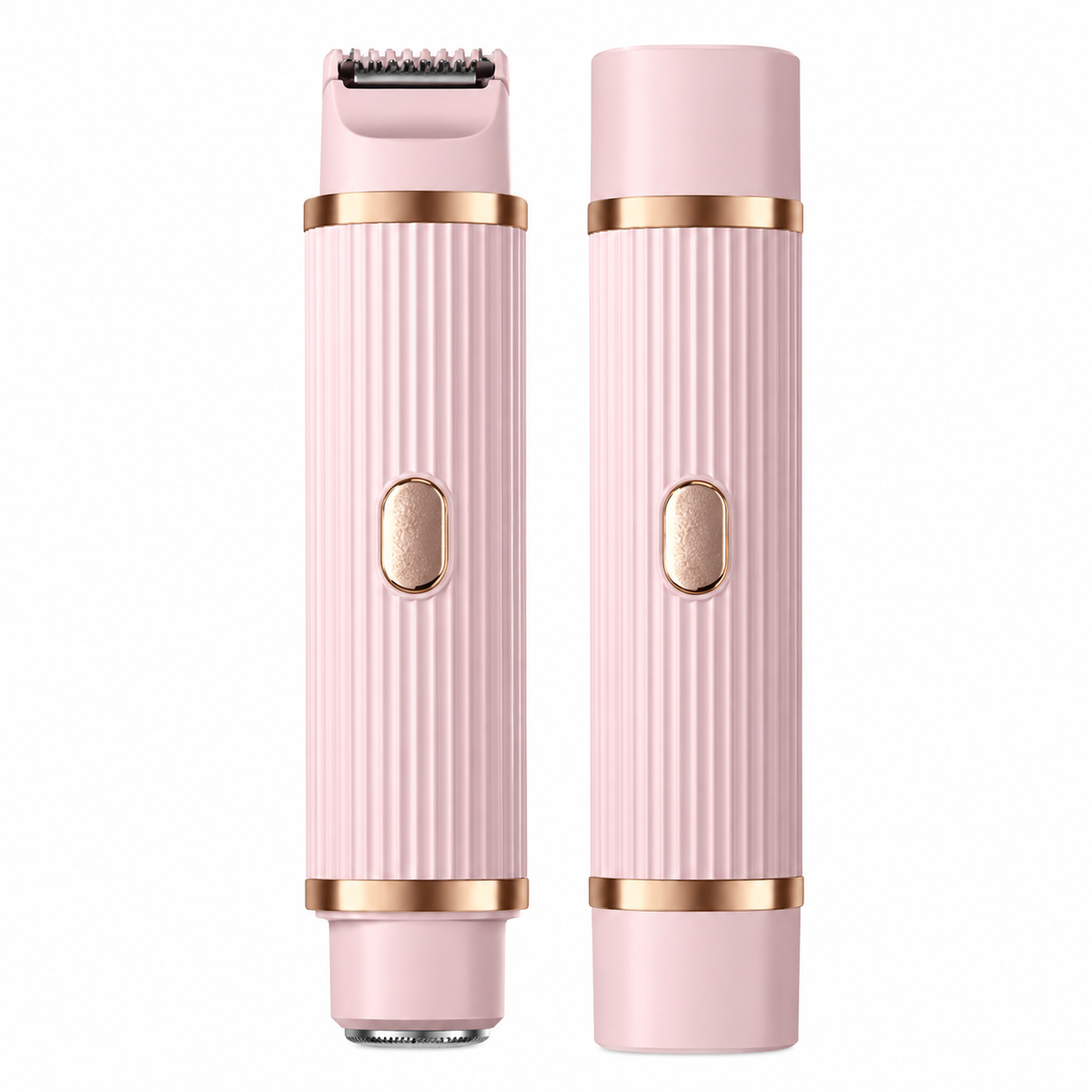 2-in-1 Multifunctional Women’s Electric Trimmer & Shaver – Painless Portable Facial, Body & Private Parts Hair Remover with USB Charging & Light Purple Design