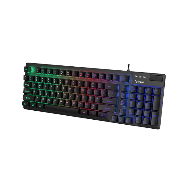 Rapoo V50S-98 Backlit Mechanical Gaming Keyboard (Black) – Compact 98-Key Layout, Tactile Mechanical Switches, Multi-Color Backlighting, Anti-Ghosting & 2-Year Warranty