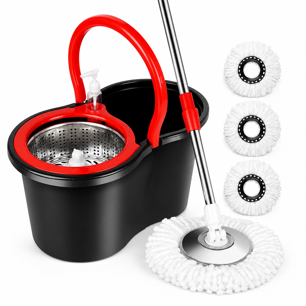 360° auto spin mop bucket home cleaning cotton mop