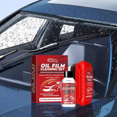 Glass Oil Film Remover Powerful Windshield Cleaner with 50ml refill