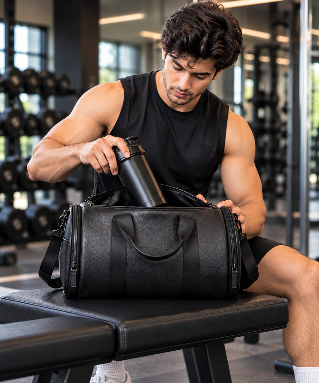 AeroMax Premium Travel Duffle Bag - Sleek Black