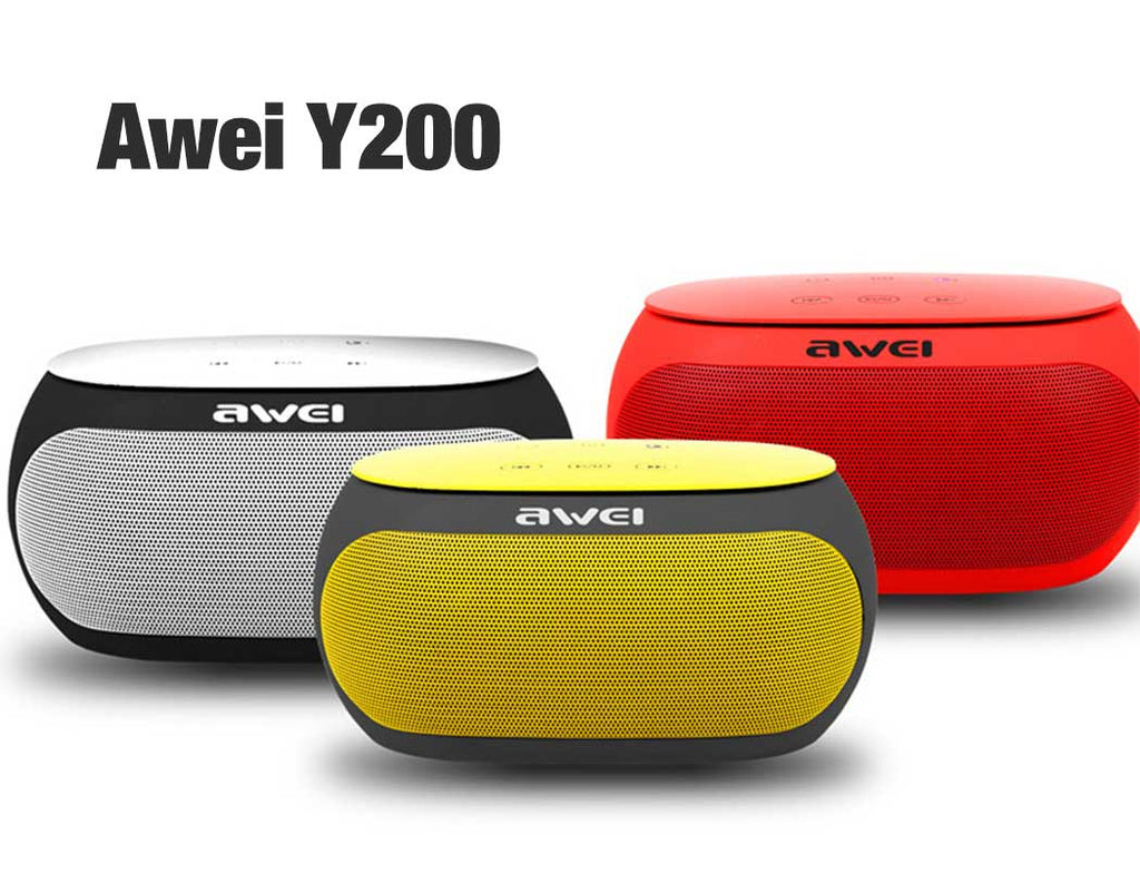 Awei Y200 Portable Wireless Bluetooth Speaker – 9W Dual Drivers, Bluetooth 4.2, TF Card & AUX Support, 2500mAh Battery with 6 Months Warranty