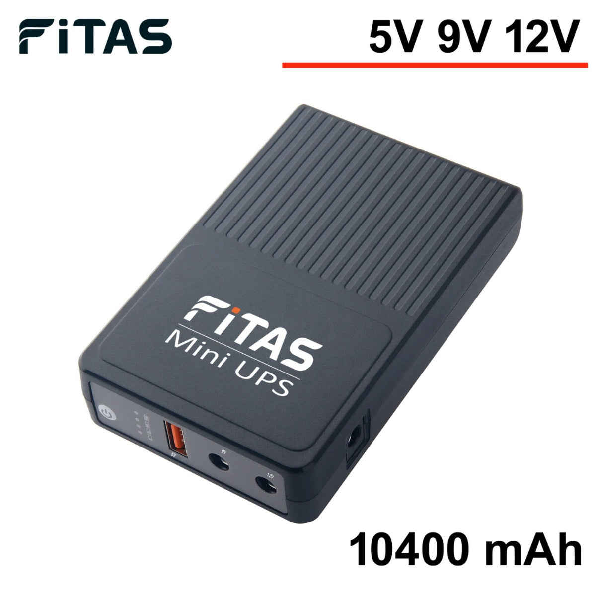 FiTAS Mini UPS 10400 mAh battery for Router, Onu, CCTV Output