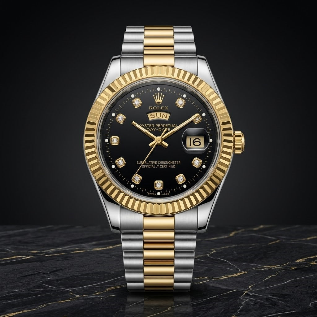 Rolex Quartz Movement Stainless Steel Analog Watch for Men