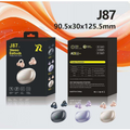 J87 JL Chipset TWS In-Ear Headphones with LED Indicator for 5.4 IPX5 Waterproof Noise Cancelling for Sports Running