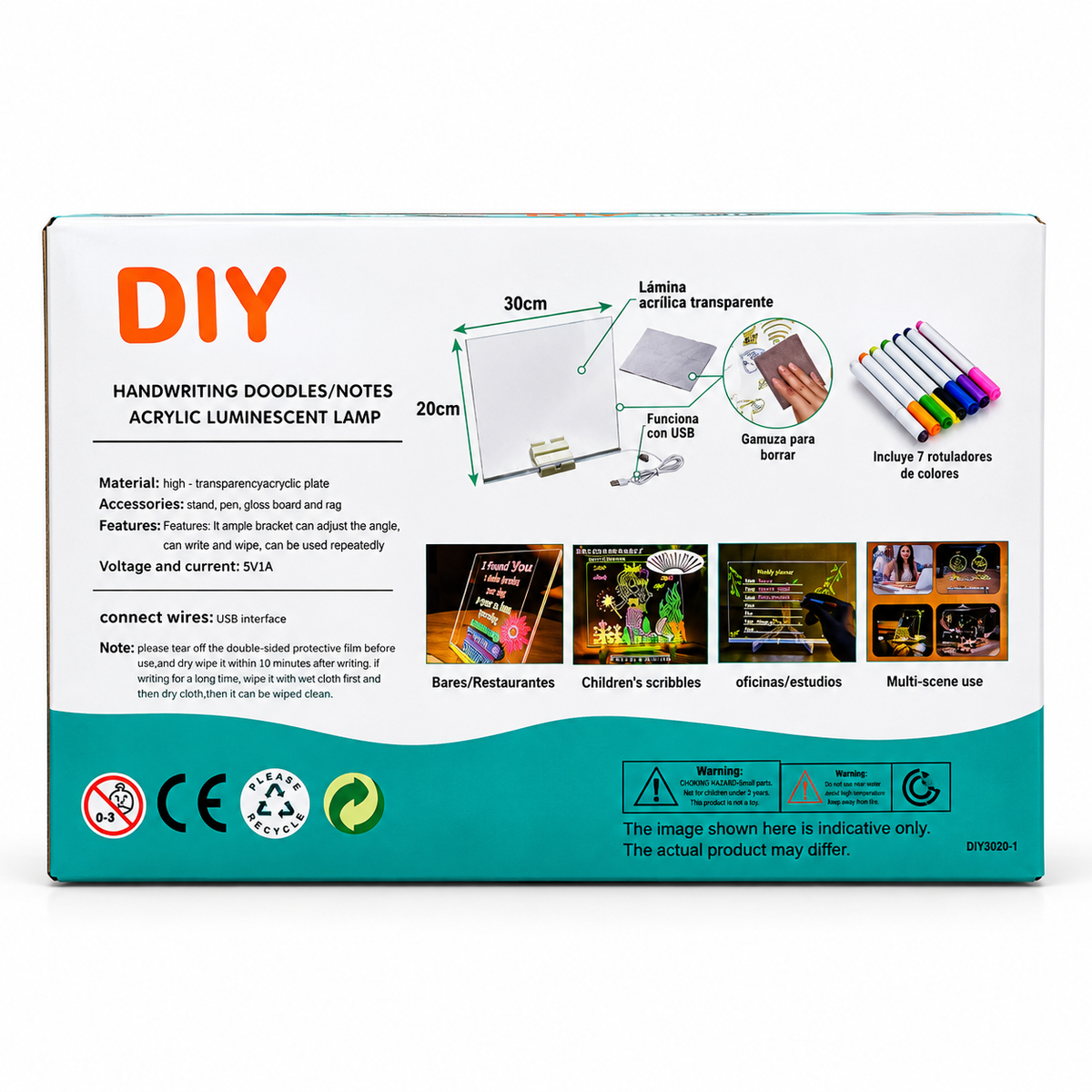DIY Acrylic Luminescent Lamp