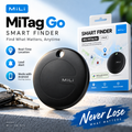 MiLi MiTag Smart Bluetooth Tracker & Item Finder – Dual iOS Apple Find My & Android Google Find My Device Support, Real-Time Location, Loud Ringer, IP67 Waterproof & 1-Year CR2032 Battery