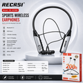 RE-NY060 Recrsi wireless Neckband Bluetooth Earphone Charging backup 200 hours