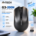 A4TECH G3-200N Wireless Optical Mouse (Vivid Collection) – Vibrant Sporty Colors, Stable 2.4GHz Wireless, Smooth Tracking & Ergonomic Design for Desktop & Laptop
