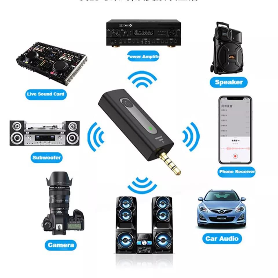 K35 Wireless Collar Lavalier Microphone – 2.4GHz Clip-On Mic with 20M Range, 3.5mm Aux Receiver, 5H Battery & Plug-and-Play for Vlogging, Interviews, YouTube & Live Streaming