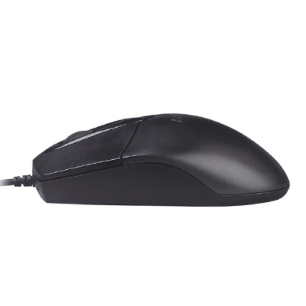 A4Tech OP-720 Wired Optical Mouse – 1200 DPI, Ergonomic Symmetric Design, Plug & Play, 1.5M USB/PS2 Cable & Durable Build for Office & PC