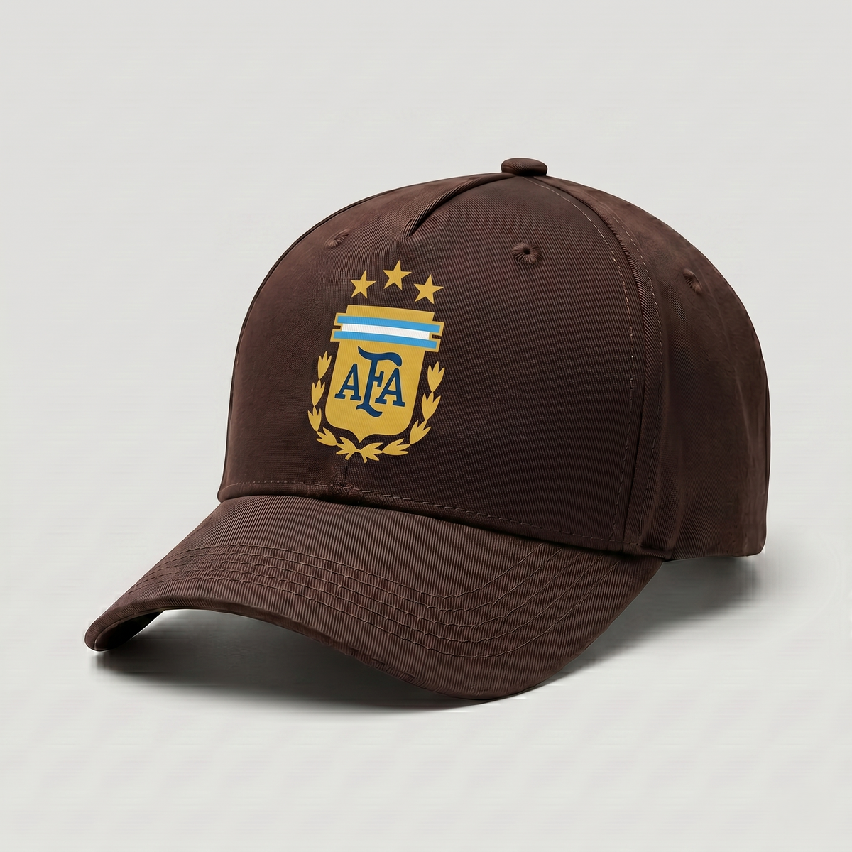 Premium Dark Coffee Argentina AFA Supporter Cap (3 Stars)