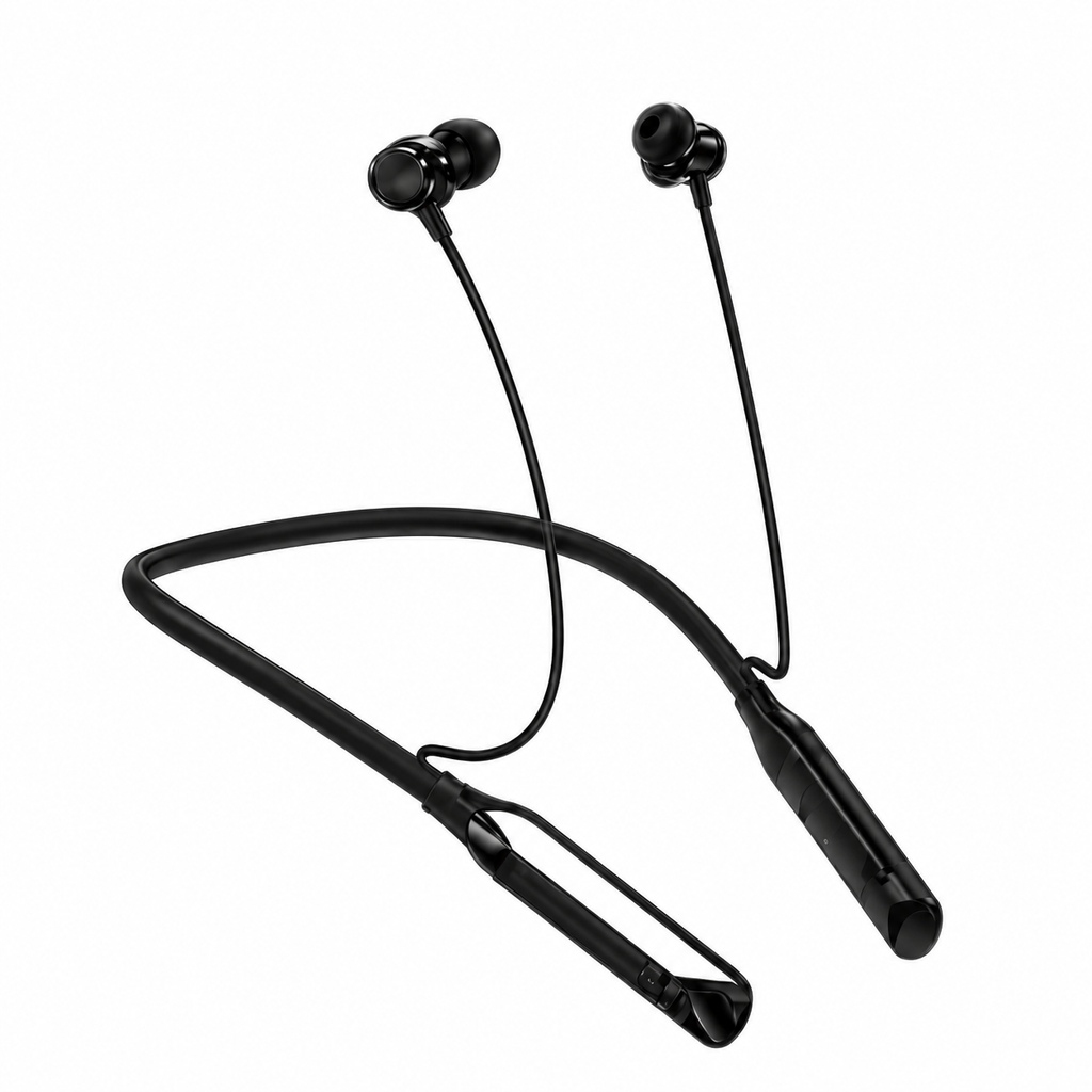 CAVIX-006 Wireless Neckband Earphone – Bluetooth Headset with 500H Music Time, Magic Voice Changer, Vibration Alert, Auto Pause/Play Magnetic Design & HD Sound