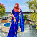 Traditional Sylheti Handloom Cotton Manipuri Saree with Shiuli Flower Motif