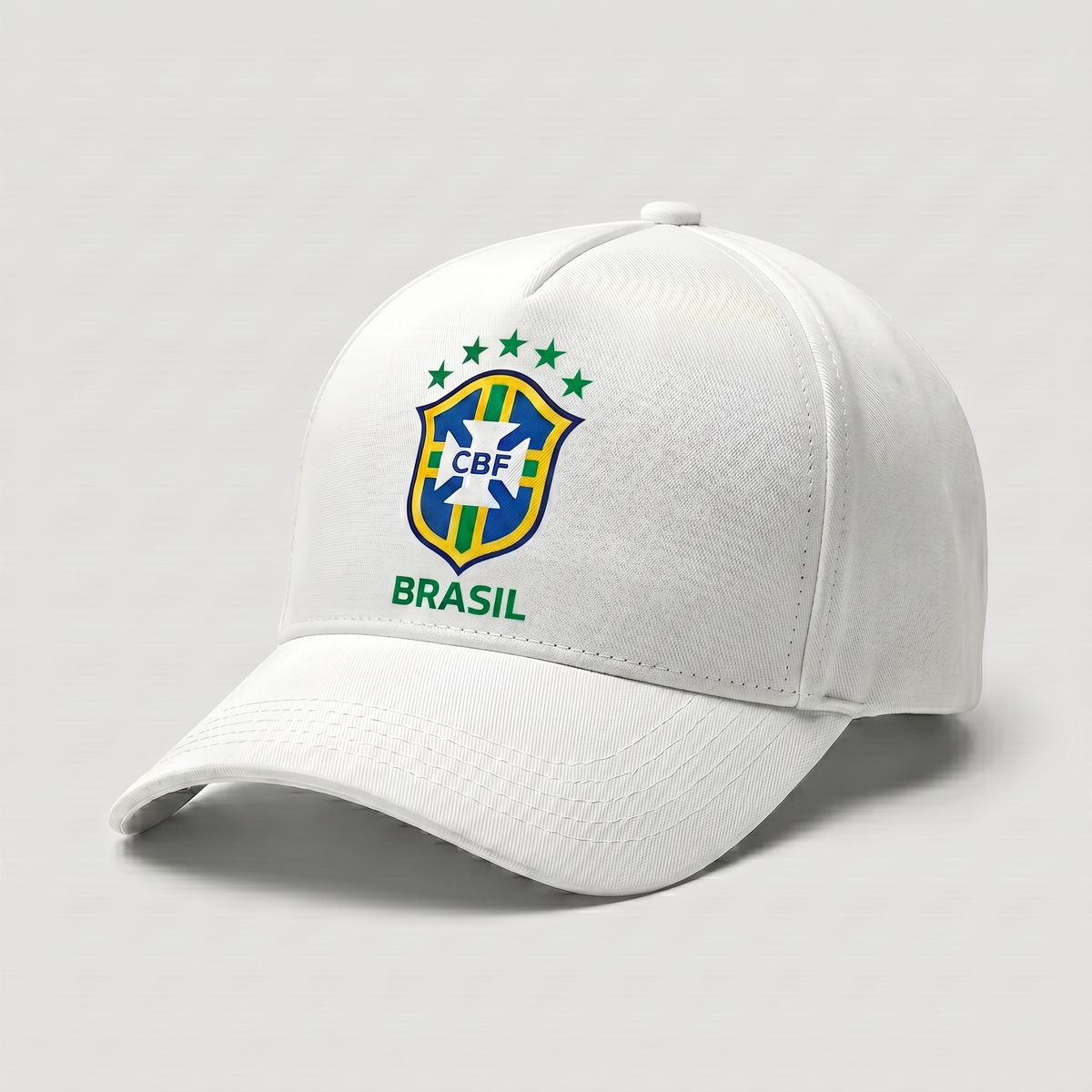 Premium White Brazil National Team Supporter Cap