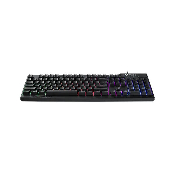 Rapoo V50S Backlit Mechanical Gaming Keyboard (Black) – Tactile Mechanical Switches, Multi-Color Backlighting, Anti-Ghosting, Durable Build & 2-Year Warranty