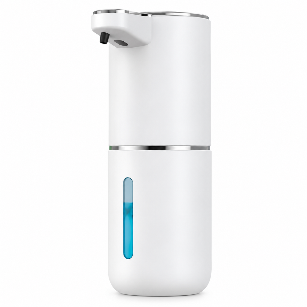 Automatic Soap Dispenser 380ml – Touchless Smart Foaming Hand Washer with Infrared Motion Sensor, USB Rechargeable & Liquid Level Indicator Window for Kitchen & Bathroom