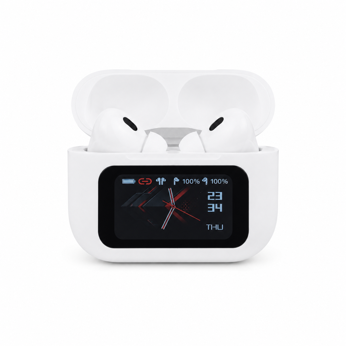 A9 Pro True Wireless Earbuds – Smart Touch Screen Display, ANC & ENC Noise Cancellation, Dedicated App Support & TWS Bluetooth Earphones