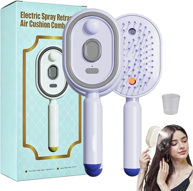Electric Spray Retractable Air Cushion Comb