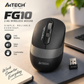 A4Tech FG10 2.4GHz Wireless Optical Mouse – Silent Click, Ergonomic Symmetric Design, 10-15M Range, Nano USB Receiver & Long Battery Life