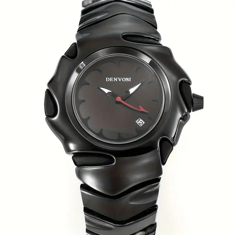 DENVOSI Premium Metal Watch – Bold Design (Full Black )